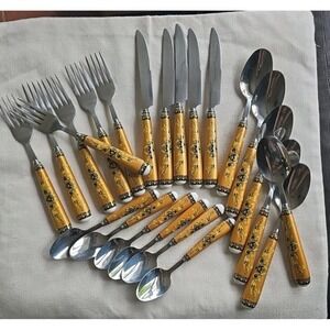 Joseph Sedgh Premium Flatware‎ 23 pcs 1810 Stainless Steel Greek Key Design